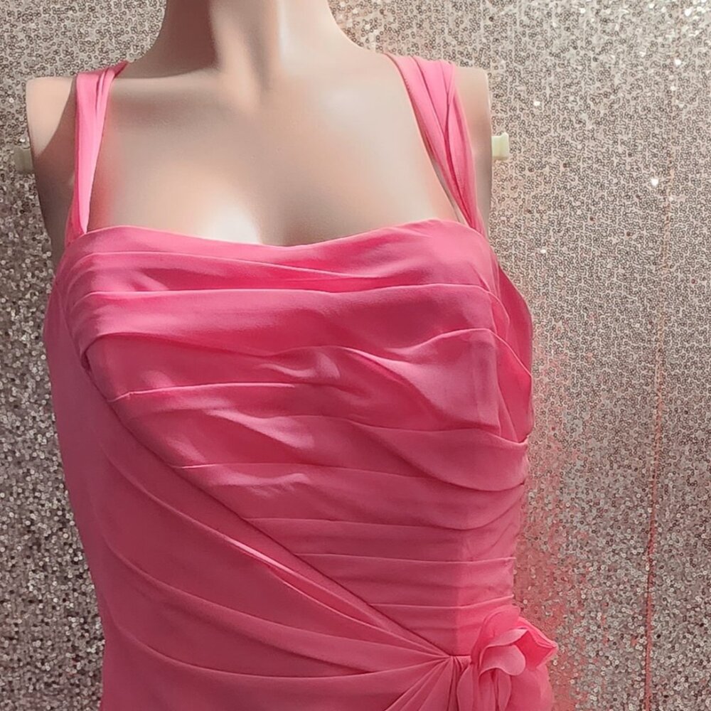 Pink Dress. Formal: Wedding, Prom, Homecoming.